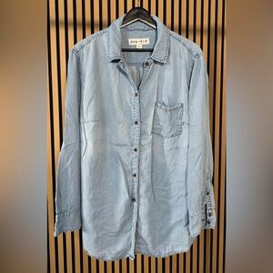 Ava & Viv Denim Blue Casual Shirt